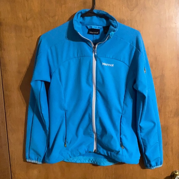 Marmot Blue Softshell Jacket Sz S - Picture 1 of 5